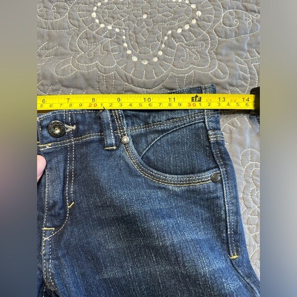 Levi’s Girls Size 12 Regular Dark Blue Skinny Flare Denim Belief Jeans N… - Picture 7 of 11